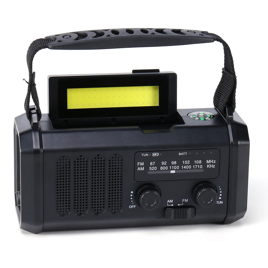 Nödradio - 10,000mAh inbyggd Powerbank