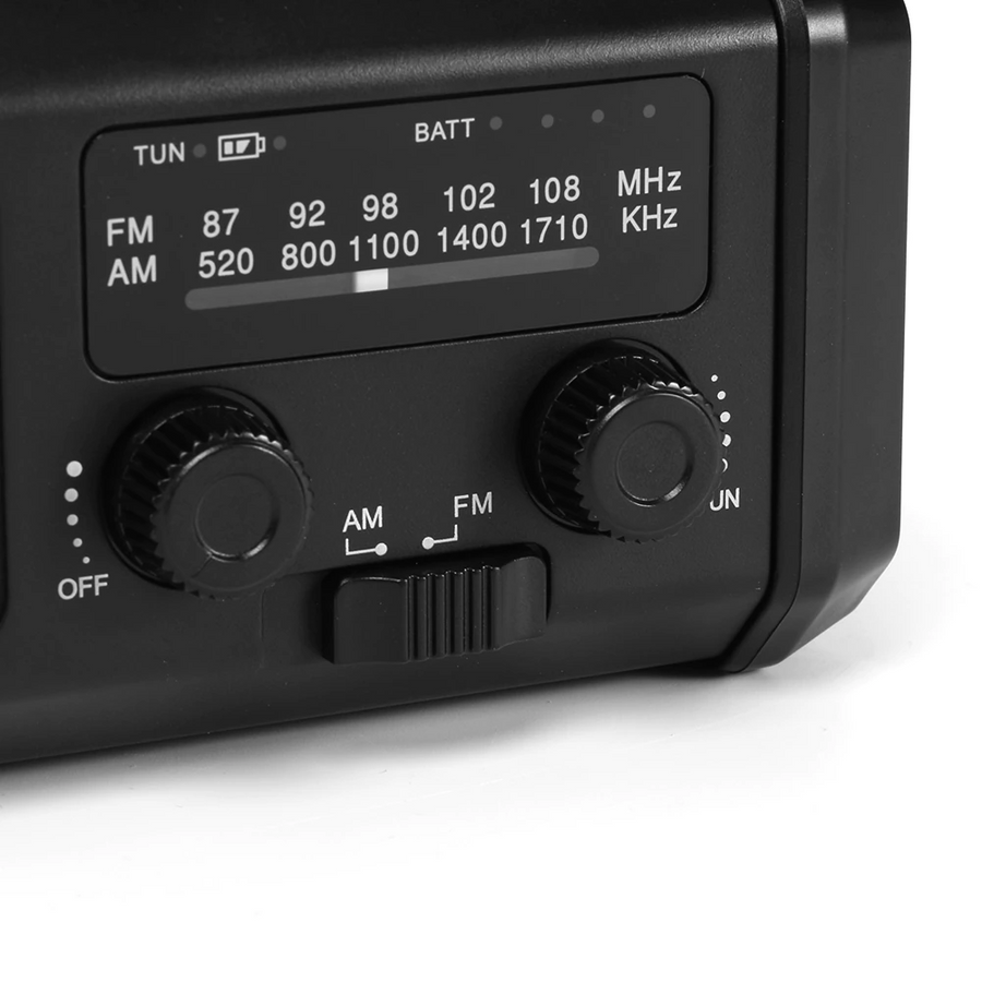 Nödradio - 10,000mAh inbyggd Powerbank